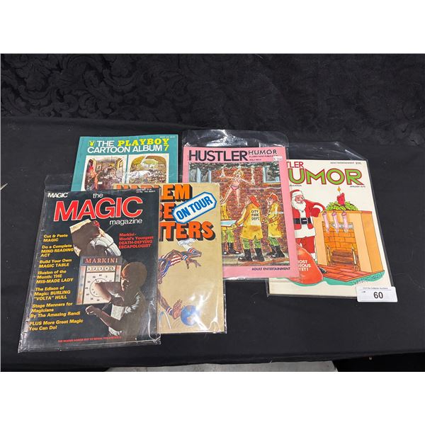 5 Vintage adult magazines