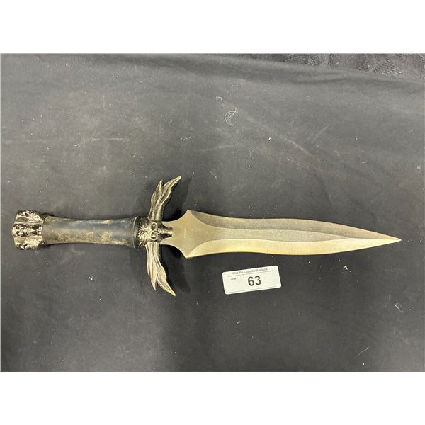 Skull themed dagger, 17.5"