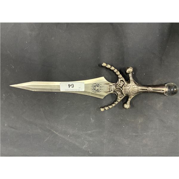 Skull themed dagger, 17.5"