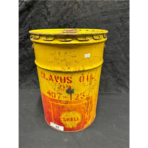 Vintage 5 Gallon Shell Oil Pail