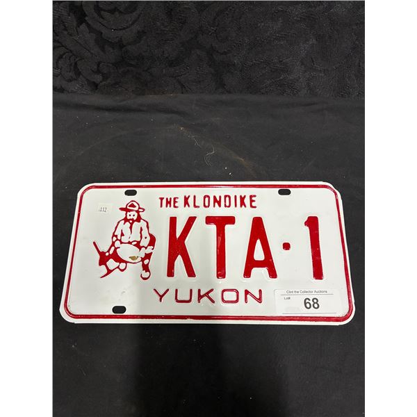 Vintage The Klondike Yukon License plate