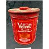Image 3 : Vintage Velvet Pipe and Cigarette Tobacco tin, Great Graphics