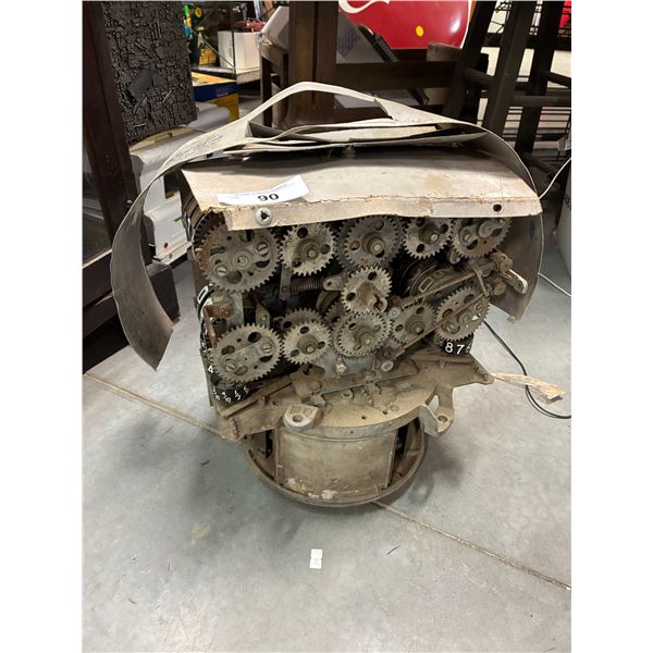 Vintage gas pump mechanism