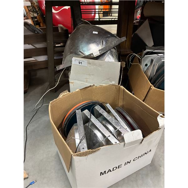 Collection of various traffic light pieces