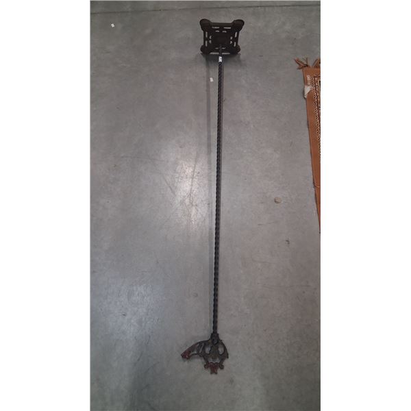 1920s Cast iron floor lamp stand, 53"