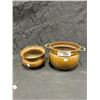 Image 1 : 2 antique copper pots, 1 hanging