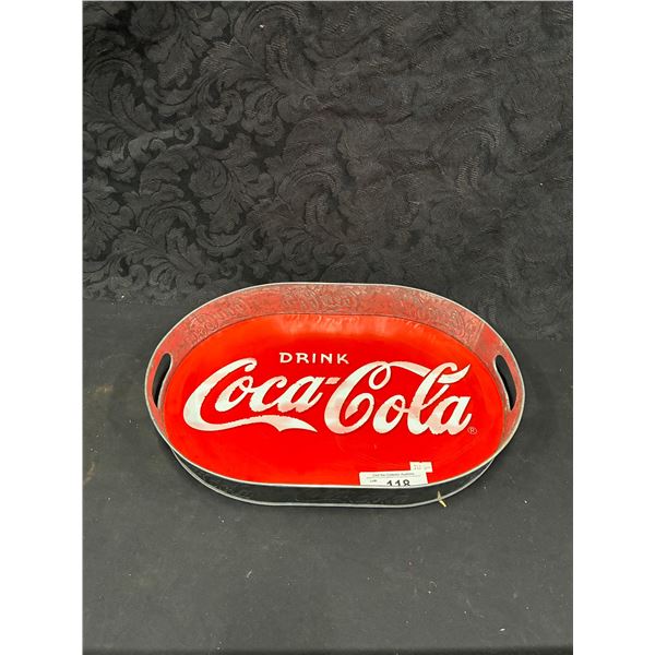 Vintage Coca Cola drink tray, 16"x12"