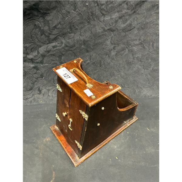 Antique ballot box, 9"x10"