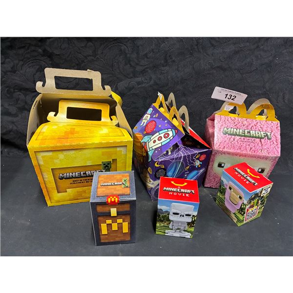 3 unopened Minecraft movie McDonalds toys, never scanned
