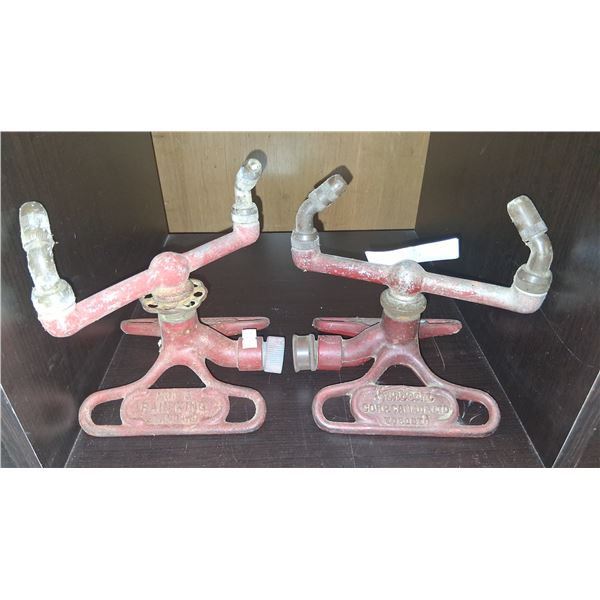 2 vintage water sprinklers