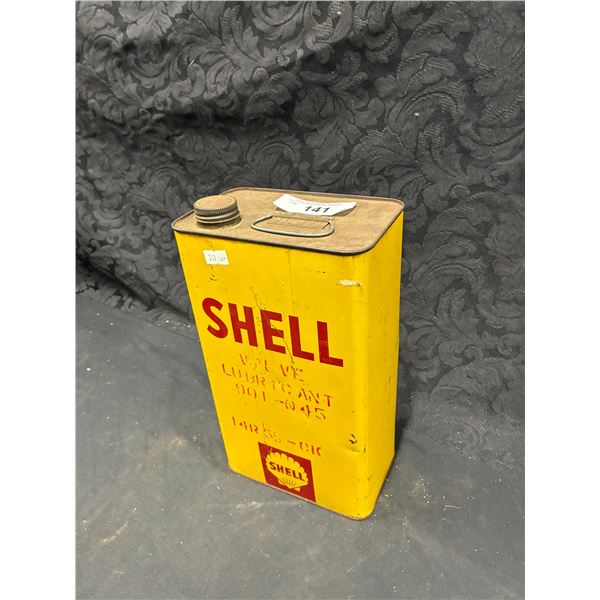 Vintage Shell 1G valve lube tin full