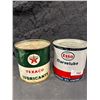Image 1 : 2 Vintage oil cans, Esso and Marvelube, 5lb