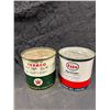 Image 2 : 2 Vintage oil cans, Esso and Marvelube, 5lb