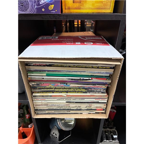 Large collection of hot rod magazines