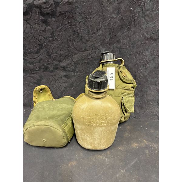 2 Military canteens