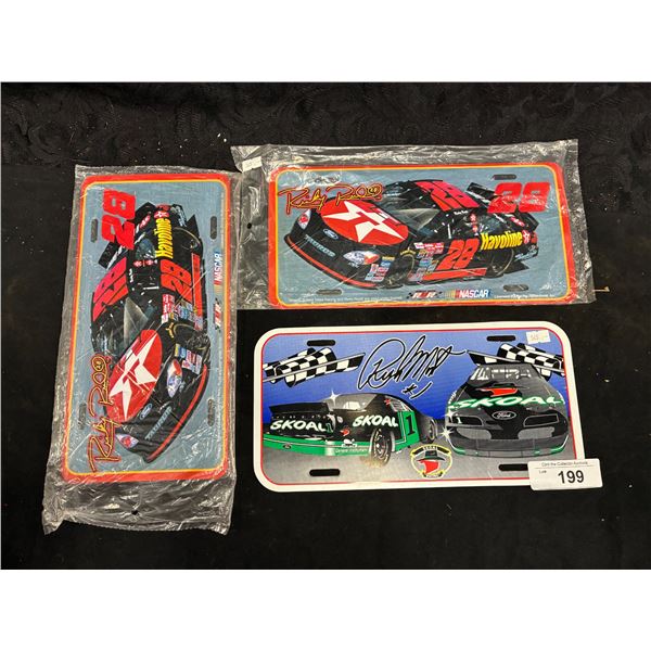 3 Nascar Plates