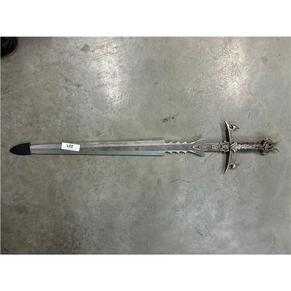 Sword with ornate handle, 41"