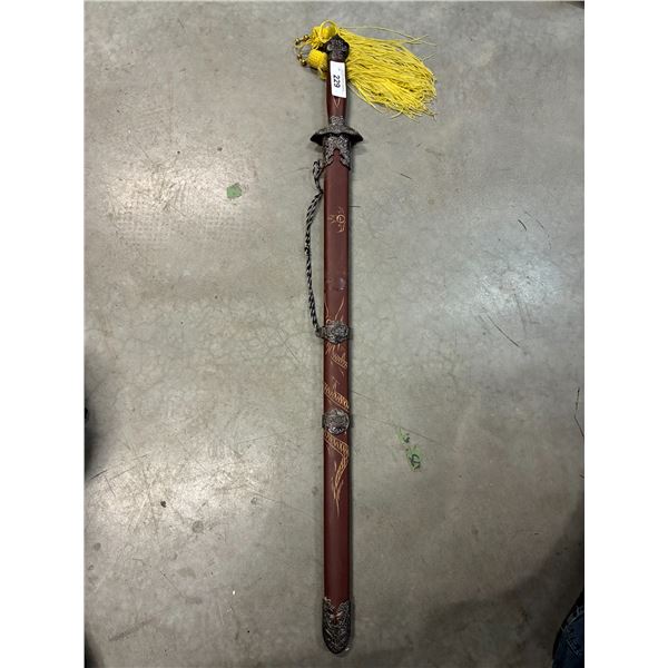 Sword with sheath, 37"