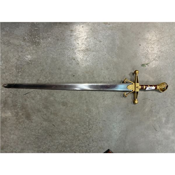 Sword with ornate handle, 44"