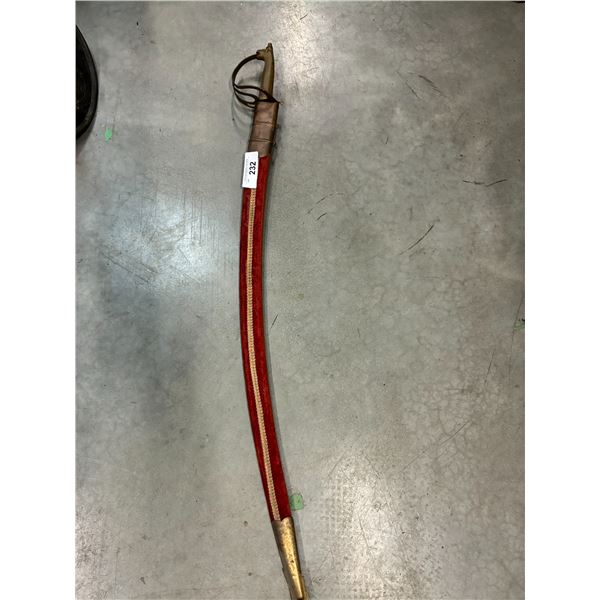 Sword with sheath, 34"