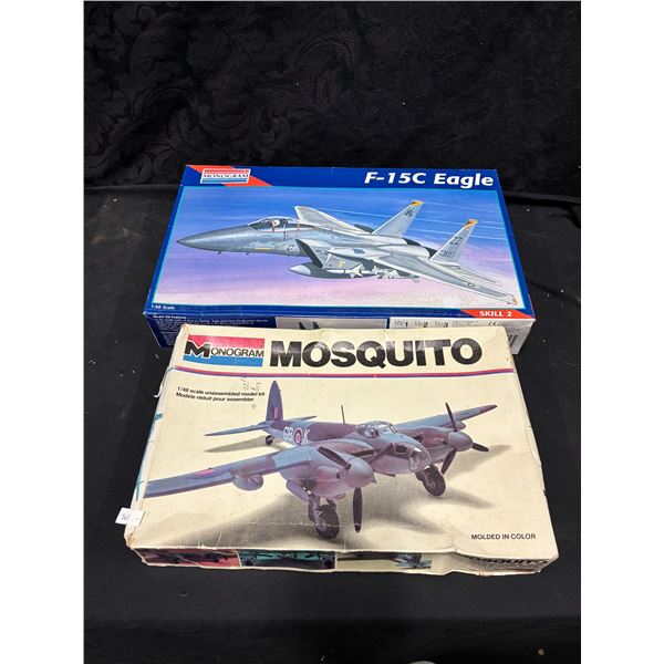 2 Vintage plane model kits