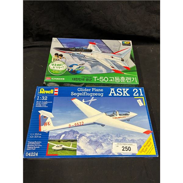 2 Vintage plane model kits