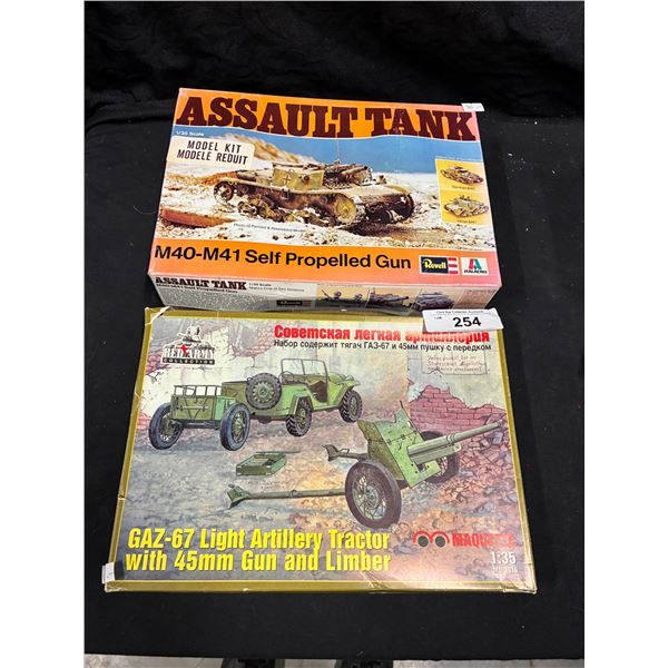 2 Vintage plane model kits