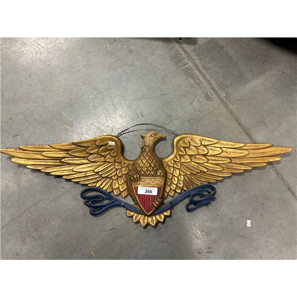 Vintage cast metal eagle 41"x13"