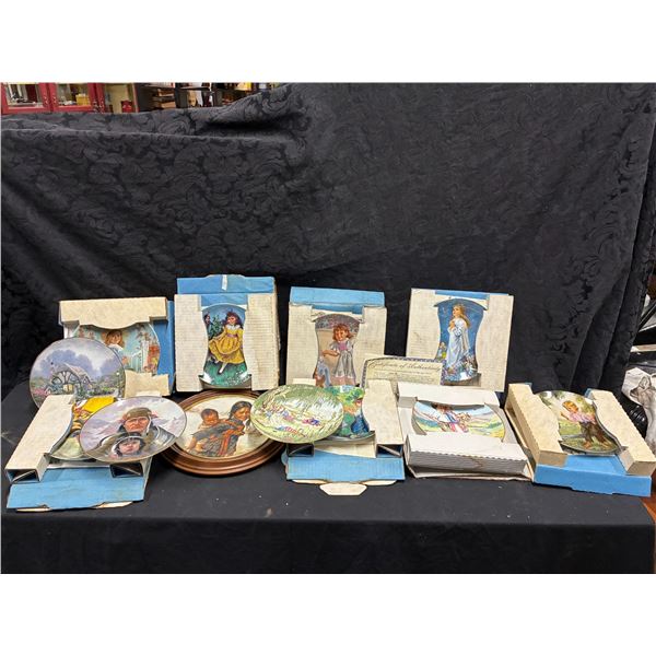 12 Vintage collector plates