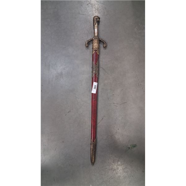 Beautiful Vintage  sword with sheath, 39"