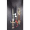 Image 2 : Highly detailed dagger with sheath, 15"