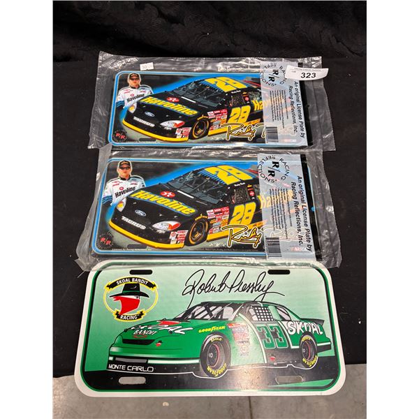 3 Nascar collector plates
