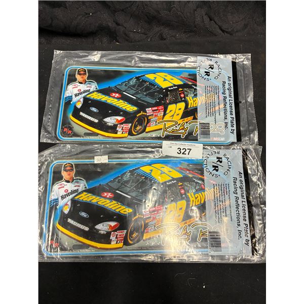 2 Nascar plates