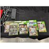 Image 2 : Xbox 360 with 8 games and controllers, Works!