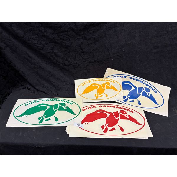 7 Vintage duck road commander decals, 17" and 19"