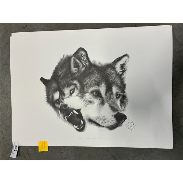 4 Timberwolves Catherine White prints 27"x23"