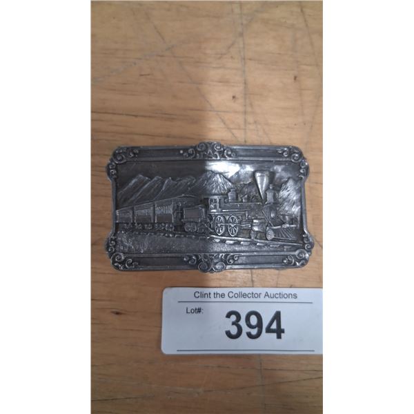 Vintage Train belt buckle