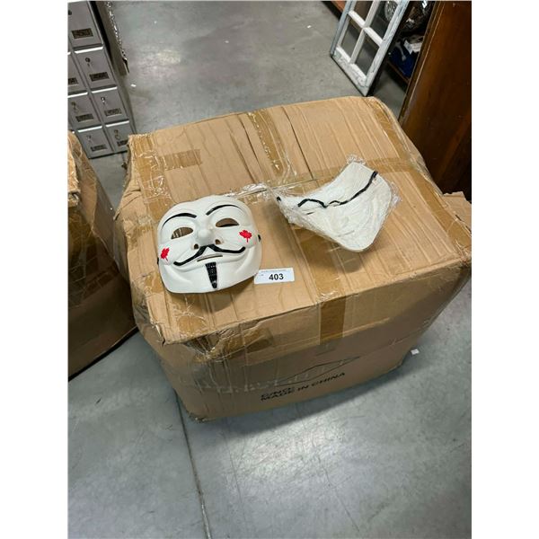 Approx 500 Guy Fawkes masks