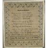 Image 1 : An Embroidered and Beaded Sampler, dated 1844, "The Heavenly Rest" poem,