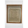 Image 2 : An Embroidered and Beaded Sampler, dated 1844, "The Heavenly Rest" poem,