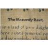 Image 3 : An Embroidered and Beaded Sampler, dated 1844, "The Heavenly Rest" poem,