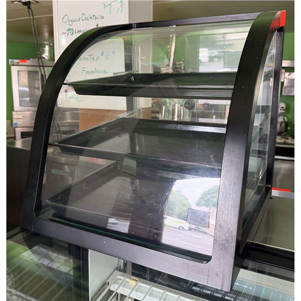 Curved Commercial 3-Tier Countertop Display Case 16.5" x 16.5" x 17.5"H