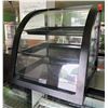 Image 1 : Curved Commercial 3-Tier Countertop Display Case 16.5" x 16.5" x 17.5"H