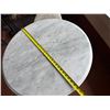 Image 8 : Carrara Marble Table w/ Bruni 3 Table Base 30" Dia, 30"H