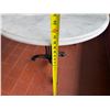 Image 9 : Carrara Marble Table w/ Bruni 3 Table Base 30" Dia, 30"H