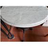 Image 3 : Carrara Marble Table w/ Bruni 3 Table Base 23.5" Dia, 30"H