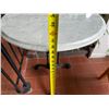 Image 7 : Carrara Marble Table w/ Bruni 3 Table Base 23.5" Dia, 30"H