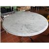 Image 3 : Carrara Marble Table w/ Bruni 3 Table Base 36" Dia, 30"H