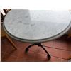 Image 3 : Carrara Marble Table w/ Bruni 3 Table Base 23.5" Dia, 30"H