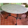 Image 1 : Oval Carrara Marble Table w/ Bruni 2 x 2 Table Base  48" x 30" x 30"H